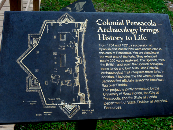 map of Bristish Fort of Pensacola